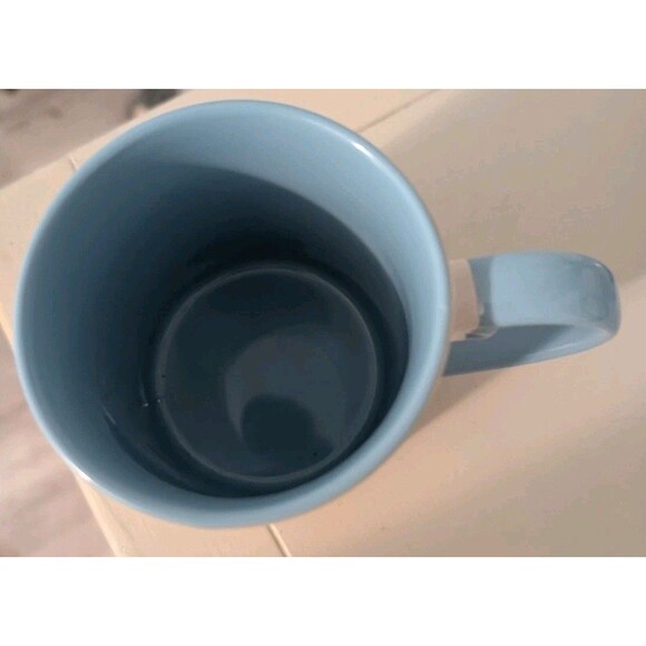 Camper Time 16oz Mug By i LOVE it - Blue & White With Embossed Camper - Picture 2 of 4